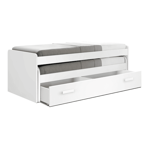 Cama Compacta - 105 Cm - Venprodin - 73X201X115Cm - Branco