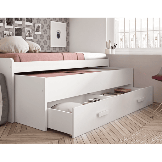 Cama Compacta - 105 Cm - Venprodin - 73X201X115Cm - Branco