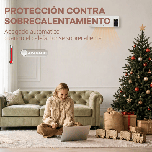 HOMCOM Aquecedor Elétrico de Parede 1000W2000W Aquecedor com Ecrã LED Controlo Remoto Termostato Temporizador para Áreas de 15-20 m² 54,5x12x21,5 cm Branco HOMCOM Aquecedor Elétrico de Parede 1000W2000W Aquecedor com Ecrã LED Controlo Remoto Termostato Temporizador para Áreas de 15-20 m² 54,5x12x21,5 cm Branco