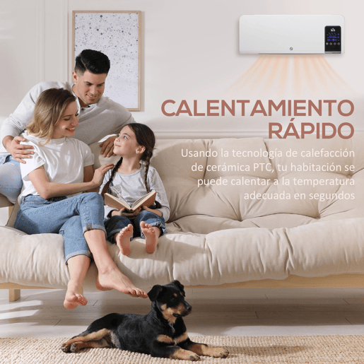 HOMCOM Aquecedor Elétrico de Parede 1000W2000W Aquecedor com Ecrã LED Controlo Remoto Termostato Temporizador para Áreas de 15-20 m² 54,5x12x21,5 cm Branco HOMCOM Aquecedor Elétrico de Parede 1000W2000W Aquecedor com Ecrã LED Controlo Remoto Termostato Temporizador para Áreas de 15-20 m² 54,5x12x21,5 cm Branco