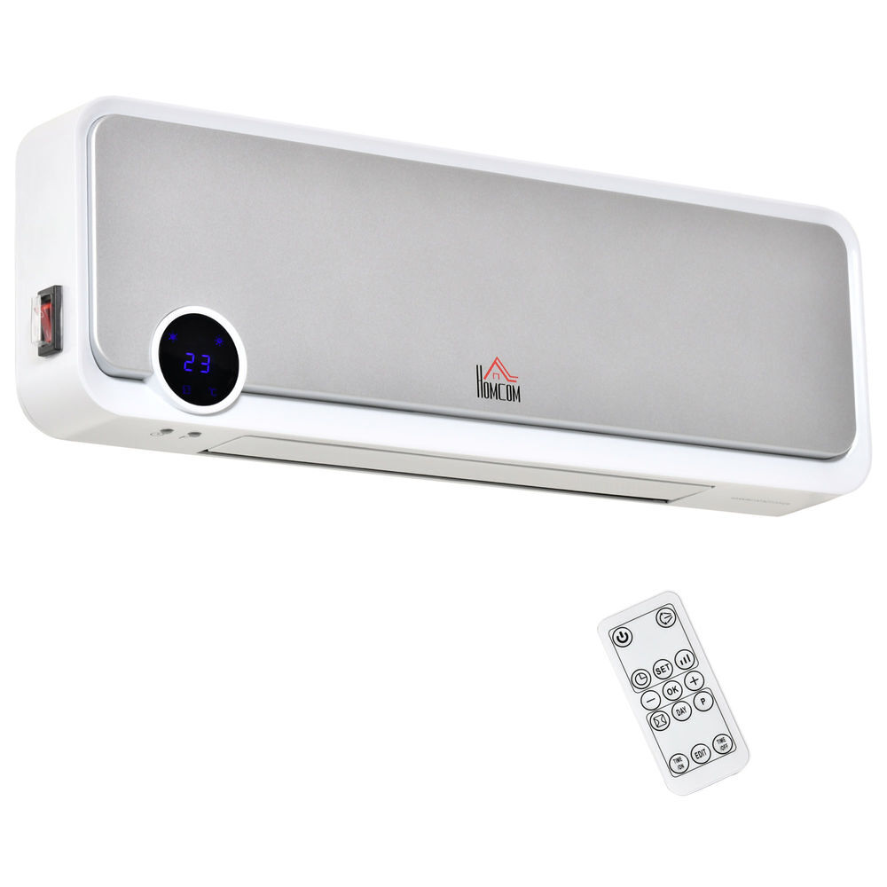 Calefactor Cerámico de Pared PP, PA HOMCOM, hogar - climatización
