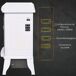 Chimenea Eléctrica ABS, Vidrio Templado HOMCOM Chimenea Eléctrica ABS, Vidrio Templado HOMCOM Blanco