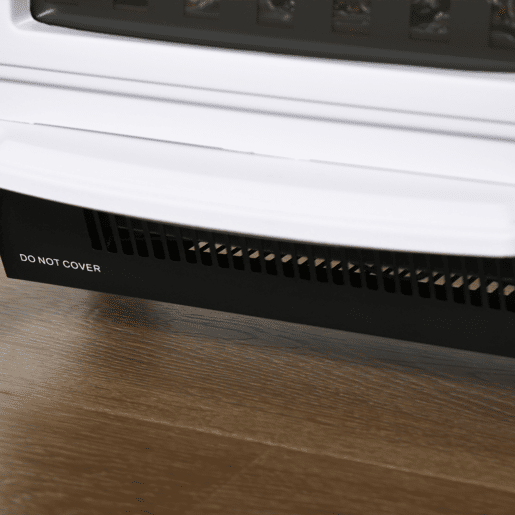 HOMCOM Lareira Elétrica Portátil 10002000W com Simulação de Chama Termostato Ajustável e Proteção de Superaquecimento para Salas de até 25m² 36,5x24x41,5cm Branco HOMCOM Lareira Elétrica Portátil 10002000W com Simulação de Chama Termostato Ajustável e Proteção de Superaquecimento para Salas de até 25m² 36,5x24x41,5cm Branco