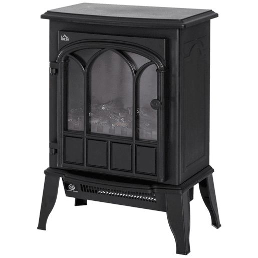 HOMCOM Lareira Elétrica Portátil 10002000W com Efeito de Chama Realista e Proteção Contra Superaquecimento para Ambientes entre 15-30m² 39x23x56,5cm Preto HOMCOM Lareira Elétrica Portátil 10002000W com Efeito de Chama Realista e Proteção Contra Superaquecimento para Ambientes entre 15-30m² 39x23x56,5cm Preto