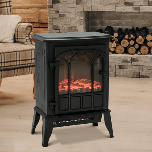 HOMCOM Lareira Elétrica Portátil 10002000W com Efeito de Chama Realista e Proteção Contra Superaquecimento para Ambientes entre 15-30m² 39x23x56,5cm Preto HOMCOM Lareira Elétrica Portátil 10002000W com Efeito de Chama Realista e Proteção Contra Superaquecimento para Ambientes entre 15-30m² 39x23x56,5cm Preto