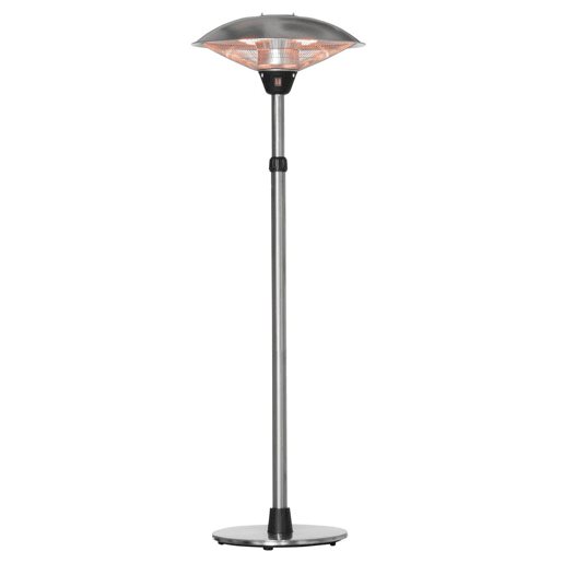 Outsunny Aquecedor de Jardim Elétrico 3000W Aquecedor Infravermelho com 3 Níveis de Aquecimento Altura Ajustável Proteção IP44 para Terraço Pátio Ø58,5x160-200cm Prata Outsunny Aquecedor de Jardim Elétrico 3000W Aquecedor Infravermelho com 3 Níveis de Aquecimento Altura Ajustável Proteção IP44 para Terraço Pátio Ø58,5x160-200cm Prata