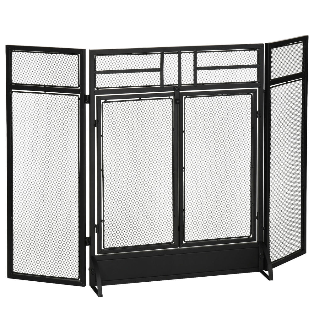 Salvachispas Plegable Metal HOMCOM, hogar - climatización