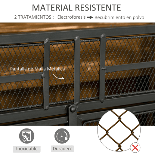 HOMCOM Frente de Lareira Dobrável Frente para Lareira com 3 Painéis com Porta Dupla e Pés Adicionais Estrutura de Metal 120x11,5x79cm Preto HOMCOM Frente de Lareira Dobrável Frente para Lareira com 3 Painéis com Porta Dupla e Pés Adicionais Estrutura de Metal 120x11,5x79cm Preto
