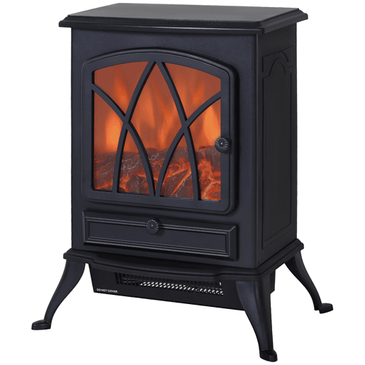HOMCOM Lareira Elétrica Portátil Lareira Elétrica com Efeito de Chama Realista Potência 1000W2000W 45x28,5x54cm Preto HOMCOM Lareira Elétrica Portátil Lareira Elétrica com Efeito de Chama Realista Potência 1000W2000W 45x28,5x54cm Preto