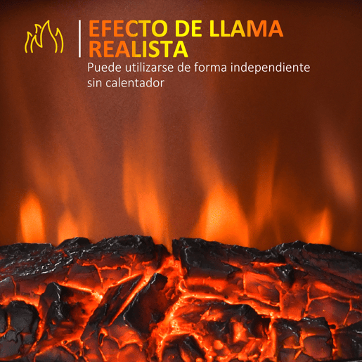 HOMCOM Lareira Elétrica Portátil Lareira Elétrica com Efeito de Chama Realista Potência 1000W2000W 45x28,5x54cm Preto HOMCOM Lareira Elétrica Portátil Lareira Elétrica com Efeito de Chama Realista Potência 1000W2000W 45x28,5x54cm Preto
