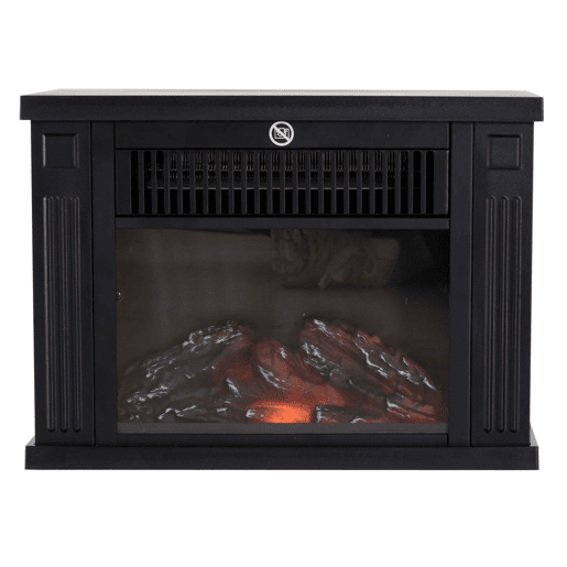HOMCOM Lareira Elétrica Portátil Lareira Elétrica Compacta com Termostato Ajustável 600W1200W e Efeito de Chama Realista 34x17x25cm Preta HOMCOM Lareira Elétrica Portátil Lareira Elétrica Compacta com Termostato Ajustável 600W1200W e Efeito de Chama Realista 34x17x25cm Preta