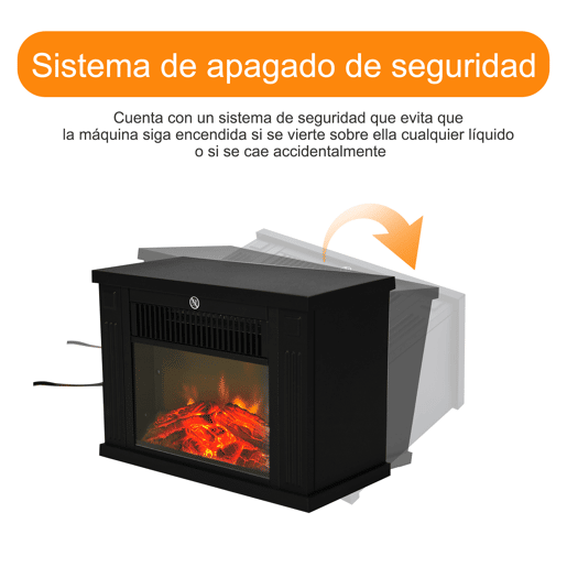 HOMCOM Lareira Elétrica Portátil Lareira Elétrica Compacta com Termostato Ajustável 600W1200W e Efeito de Chama Realista 34x17x25cm Preta HOMCOM Lareira Elétrica Portátil Lareira Elétrica Compacta com Termostato Ajustável 600W1200W e Efeito de Chama Realista 34x17x25cm Preta
