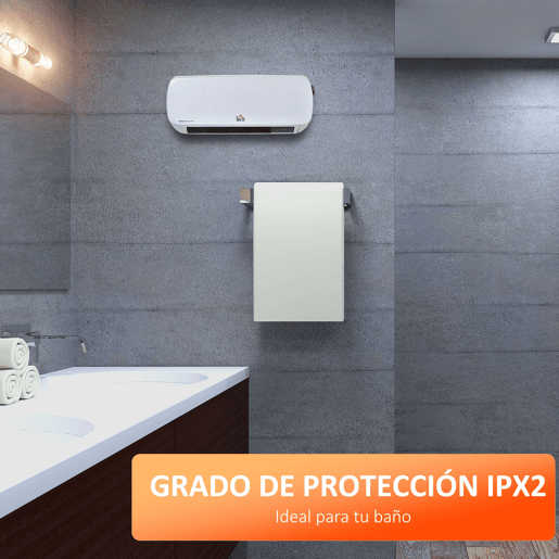 HOMCOM Aquecedor Cerâmico de Parede 1000W2000W com Controle Remoto 3 Modos de Aquecimento Temporizador de 12h Termostato e Proteção contra Superaquecimento 45x18,6x11,5cm Branco HOMCOM Aquecedor Cerâmico de Parede 1000W2000W com Controle Remoto 3 Modos de Aquecimento Temporizador de 12h Termostato e Proteção contra Superaquecimento 45x18,6x11,5cm Branco
