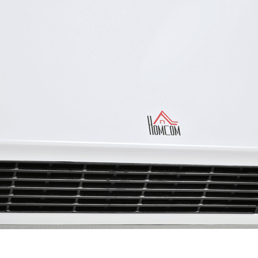 HOMCOM Aquecedor Cerâmico de Parede 1000W2000W com Controle Remoto 3 Modos de Aquecimento Temporizador de 12h Termostato e Proteção contra Superaquecimento 45x18,6x11,5cm Branco HOMCOM Aquecedor Cerâmico de Parede 1000W2000W com Controle Remoto 3 Modos de Aquecimento Temporizador de 12h Termostato e Proteção contra Superaquecimento 45x18,6x11,5cm Branco
