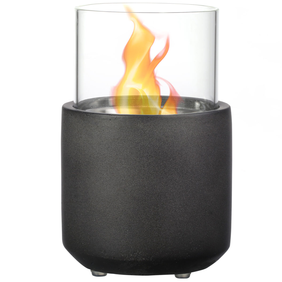 Chimenea de Etanol Hormigón, Vidrio de Borosilicato Alto HOMCOM