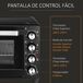 Horno Eléctrico Metal, Acero Inoxidable y Vidrio Templado HOMCOM Horno Eléctrico Metal, Acero Inoxidable y Vidrio Templado HOMCOM Negro