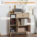 Aparador Auxiliar HOMCOM, hogar - muebles de comedor 80 Aparador Auxiliar HOMCOM, hogar - muebles de comedor 80 Marrón