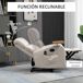 Sillón de Masaje Poliéster, Espuma HOMCOM Sillón de Masaje Poliéster, Espuma HOMCOM Gris