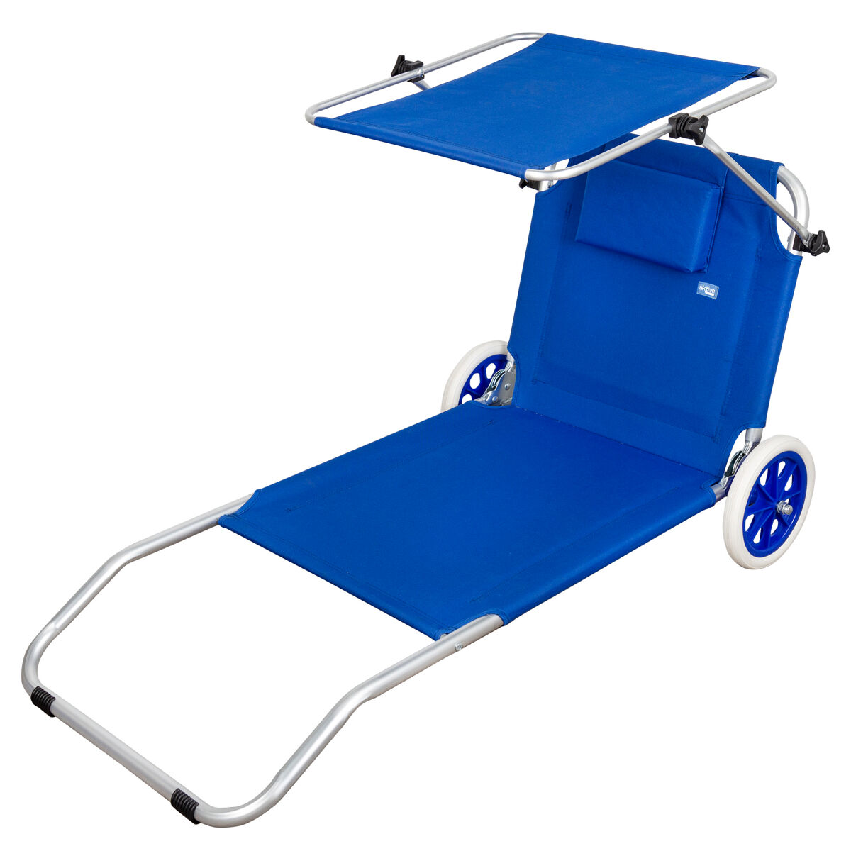 Tumbona carrito de playa plegable 2 en 1 aktive beach
