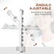 Espejo de Maquillaje Metal, Vidrio, ABS HOMCOM Espejo de Maquillaje Metal, Vidrio, ABS HOMCOM Blanco