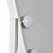 Espejo de Maquillaje Metal, Vidrio, ABS HOMCOM Espejo de Maquillaje Metal, Vidrio, ABS HOMCOM Blanco