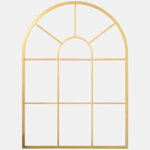 HOMCOM Espelho Decorativo de Parede 50x70cm Espelho de Metal para Sala de Jantar Dormitório Entrada Estilo Moderno Dourado