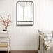 Espejo de Pared Metal, Vidrio HOMCOM, hogar - decoración 50x10 Espejo de Pared Metal, Vidrio HOMCOM, hogar - decoración 50x10 Negro