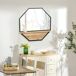 Espejo de Pared Madera de Abeto, Vidrio, Metal HOMCOM 61x8 Espejo de Pared Madera de Abeto, Vidrio, Metal HOMCOM 61x8 Negro