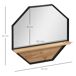Espejo de Pared Madera de Abeto, Vidrio, Metal HOMCOM 61x8 Espejo de Pared Madera de Abeto, Vidrio, Metal HOMCOM 61x8 Negro