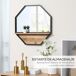 Espejo de Pared Madera de Abeto, Vidrio, Metal HOMCOM 61x8 Espejo de Pared Madera de Abeto, Vidrio, Metal HOMCOM 61x8 Negro