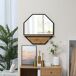 Espejo de Pared Madera de Abeto, Vidrio, Metal HOMCOM 61x8 Espejo de Pared Madera de Abeto, Vidrio, Metal HOMCOM 61x8 Negro