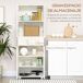 Alacena de Cocina MDF, Melamina de Madera HOMCOM, hogar - cocina Alacena de Cocina MDF, Melamina de Madera HOMCOM, hogar - cocina Blanco
