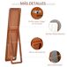 Espejo de Pie Madera de Pino, Vidrio HOMCOM, hogar - decoración 37x43 Espejo de Pie Madera de Pino, Vidrio HOMCOM, hogar - decoración 37x43 Marrón