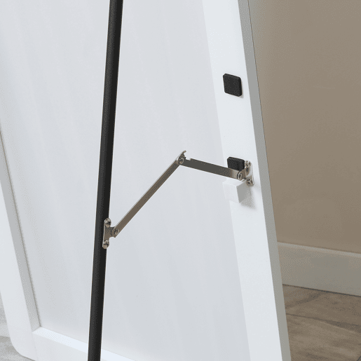 HOMCOM Espelho de Pé Espelho de Corpo Inteiro 45x37x158,5cm Espelho de Parede com Estrutura de Liga de Alumínio para Sala de Estar Dormitório Entrada Estilo Moderno Prata