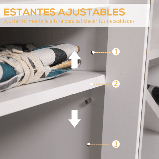 HOMCOM Aparador de Cozinha com 3 Portas de Vidro e Suporte para Garrafas em Forma de X para 4 Garrafas Móvel Buffet Auxiliar para Sala de Jantar Estilo Moderno Anti-Tombo 90x37x75cm Branco