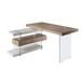 ANGEL CERDA Escritorio madera y cristal 140x127 ANGEL CERDA Escritorio madera y cristal 140x127 Nogal
