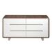ANGEL CERDA Cómoda madera nogal y acero 140 ANGEL CERDA Cómoda madera nogal y acero 140 Blanco