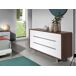 ANGEL CERDA Cómoda madera nogal y acero 140 ANGEL CERDA Cómoda madera nogal y acero 140 Blanco