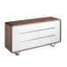 ANGEL CERDA Cómoda madera nogal y acero 140 ANGEL CERDA Cómoda madera nogal y acero 140 Blanco