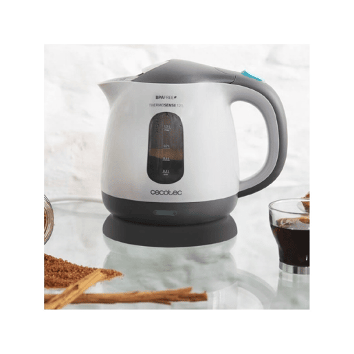 Cecotec Jarro elétrico de 1 litro de capacidade, livre de BPA e com 1100 W.