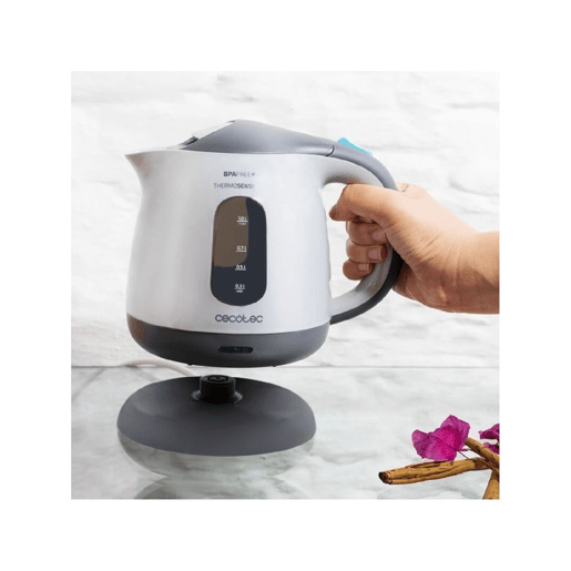 Cecotec Jarro elétrico de 1 litro de capacidade, livre de BPA e com 1100 W.