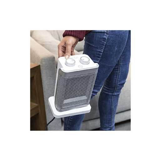 Cecotec Aquecedor cerâmico de 1500 W, oscilação e 3 modos com termostato regulável.