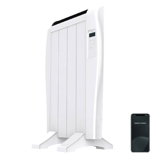 Cecotec Emissor térmico com 4 elementos e 600 W, controlo por Wifi, ecrã LCD, controlo remoto, temporizador programável, seleção de temperatura, cobertura de 8 m² e máxima segurança.
