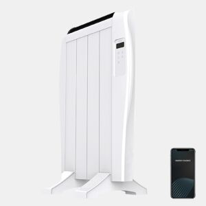 Cecotec Emissor térmico com 4 elementos e 600 W, controlo por Wifi, ecrã LCD, controlo remoto, temporizador programável, seleção de temperatura, cobertura de 8 m² e máxima segurança.