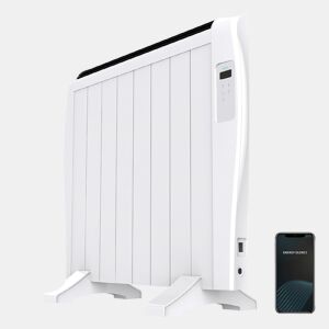 Cecotec Emissor térmico com 8 elementos e 1200 W, controlo por Wifi, ecrã LCD, controlo remoto, temporizador programável, seleção de temperatura, cobertura de 15 m² e máxima segurança.