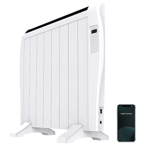 Cecotec Emissor térmico com 8 elementos e 1200 W, controlo por Wifi, ecrã LCD, controlo remoto, temporizador programável, seleção de temperatura, cobertura de 15 m² e máxima segurança.