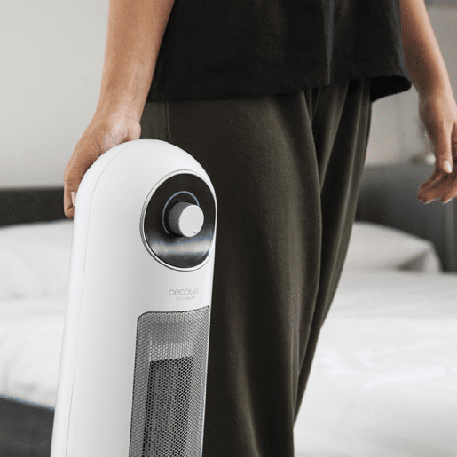 Cecotec Aquecedor cerâmico de 2200 W, oscilação e 3 modos com termostato regulável.