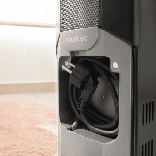 Cecotec Aquecedor a óleo de 11 módulos de 2500 W com 3 níveis de potência, 25 m² de cobertura, recolhe-cabos, controlo simples, alça, rodas e duplo sistema de segurança.