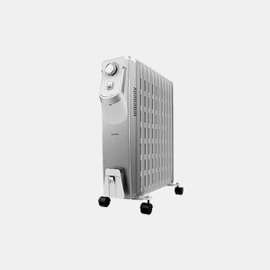 Cecotec Radiador a óleo de 11 módulos de 2500 W e tecnologia 360º com 3 níveis de potência, 28 m² de cobertura, recolhe-cabos, controlo simples, alça, rodas e duplo sistema de segurança.