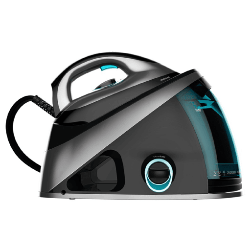 Cecotec Ferro de engomar com caldeira de 2400 W. Jato de vapor de 480 gmin e 145 gmin. 6 bares. Base TurboSlide. Filtro anti calcário Pro Clean. Segurança contra aquecimento excessivo.